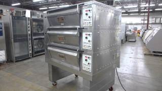 Tom Chandley Compacta M 3 Deck Stone Electric Baking Bakery Oven W Steam [upl. by Towrey940]