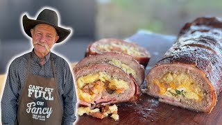 Epic Breakfast Fatty  Hearty Smoked Breakfast bestbreakfastever breakfast cowboybreakfast [upl. by Hamford557]