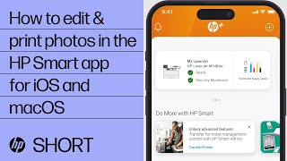 How to edit amp print photos in the HP Smart app for iOS and macOS  HP printers  HP Support [upl. by Iliam575]