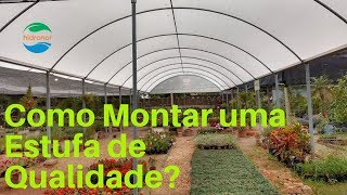 Estufa para Cultivo de Hortaliças e Flores [upl. by Sorips]