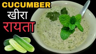 खीरे का रायता  raita  raita recipe  cucumber raita  kheera ka raita  mint raita  boondi raita [upl. by Lesya]