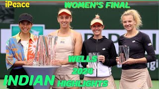 SuWei HsiehElise Mertens vs Katerina SiniakovaStorm Hunter Final Highlights  Indian Wells 2024 [upl. by Sianna]