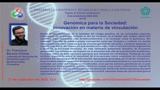 Genómica para la Sociedad innovación en materia de vinculación [upl. by Eiba]