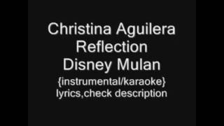 Christina Aguilera Reflection instrumental karaoke 1mp4 [upl. by Uamak]