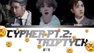 BTS 방탄소년단  CYPHER PT2 TRIPTYCH ColorCodedLyricsКИРИЛЛИЗАЦИЯПЕРЕВОД НА РУССКИЙ FF2COLORCODED [upl. by Kcireddor]