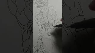 Dragonballz ballpen art goku dragonball dragonballz ytshortsindia [upl. by Ydoc]