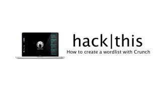 How to Create a Wordlist with Crunch in BackTrack 5 [upl. by Nylrac732]