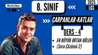 8 Sınıf  EBOB  Pekiştirme Testi  En Büyük Ortak Bölen [upl. by Inaluahek]