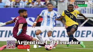 ARGENTINA 1 ECUADOR 0 AMISTOSO RESUMEN futbol [upl. by Alym]