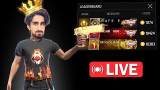 PUSH TO GRANDMASTER TOP 1 LIVE 😡  1v4 King  RUFE BHAI FF [upl. by Nrehtak]