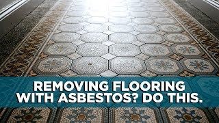 What to Do When You Remove Asbestos Flooring [upl. by Luis]