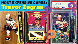 Rookie Patch Autos Trevor Zegras Most Expensive Hockey Cards  Oct 2023 by Hockey Cards in Canada [upl. by Atnahsa]