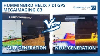 Humminbird HELIX 7 Di GPS MegaImaging G3 Echolot Test  Echolotzentrumde [upl. by Nitsed]