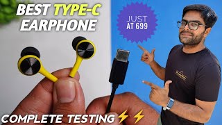 Best TypeC Wired Earphones Under 1000 ⚡⚡ Mozu Audiology 200 Type C Wired Earphones ⚡⚡ [upl. by Alag]