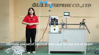 Precision redefined QLQNDGM1 S60 Weaving Zipper Double Trimming Gapping Machinezippermachine [upl. by Zoi]