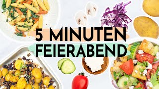 5 MINUTEN GERICHTE  Kalorienarme Rezepte für den Feierabend [upl. by Giddings232]