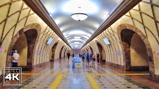 Walking Almaty  From ZhibekZholy metro station to Alatau station  Walking Kazakhstan in 4K [upl. by Nolos]