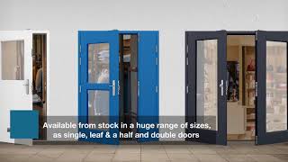 Lathams Steel Security Doors Glazed Door Range  Promo Video [upl. by Arinaj]