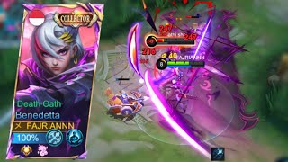 TOP GLOBAL BENEDETTA  BENEDETTA EXP ROTATION  BENEDETTA GAMEPLAY MOBILE LEGENDS [upl. by Meela]