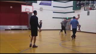 Rechnitz Twins Play Basketball Against NBA Los Angeles Lakers Players [upl. by Ydarb]