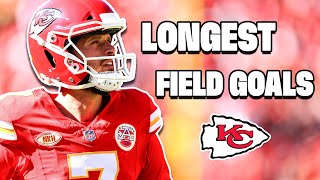 Harrison Butkers Longest Field Goals From Every NFL Season  Kansas City Chiefs [upl. by Lirbij]