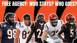 Cincinnati Bengals Free Agents Who Stays Who Goes [upl. by Eisenhart]