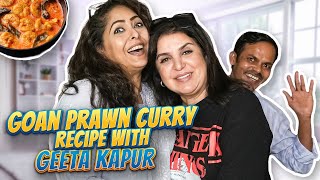 Geeta Maa Aur Farah Khan Ka Mazedaar Banter Aur Prawns Curry  FarahKhanK [upl. by Ynnatirb]