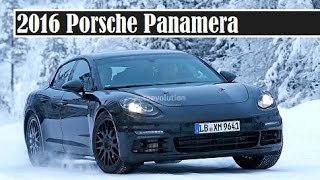 2016 Porsche Panamera spied test on the snowing road [upl. by Jervis]