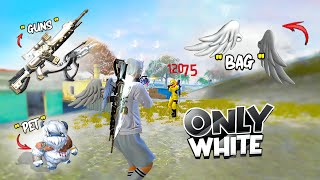 Only White🤍 Color Challenge 😮 Op 1 Vs 4 Gameplay 🤯 Free Fire [upl. by Adaj]