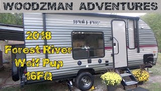 2018 Forest River Wolf Pup 16FQ Travel Trailer Walk Through  Camping World Lowell Arkansas [upl. by Iormina]