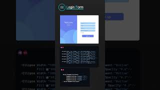 Login Form  WPF UI  Beautiful Design C csharp wpf design shorts [upl. by Tem]