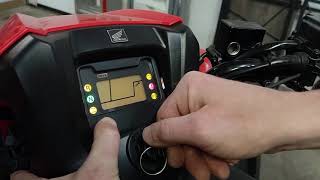 Reset Maintenance tripmeter  hourmeter 2016 Honda Foreman Rubicon [upl. by Rimola627]