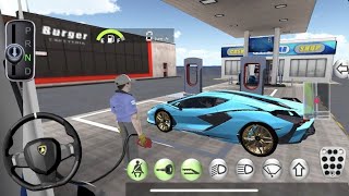 3D Driving Class Simulation  Funny Police Officer Refuel His Super Car Gas Crazy Driving Gameplay [upl. by Conrado]