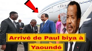 DIRECT  arrivée de Paul Biya à Yaoundé [upl. by Nayrb]