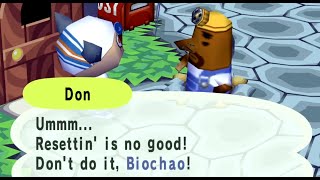 Animal Crossing  Resetti Dialogue  Reset 5  Don [upl. by Lesko823]