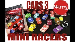 Mattel Disney·Pixar Cars 3 Diecast quotMini Racersquot Blind Bags Opening INCLUDES 114 [upl. by Emmons]