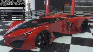 GTA 5  Past DLC Vehicle Customization  Grotti X80 Proto Ferrari F80 Concept [upl. by Shieh391]