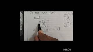 1 Use Euclid’s division algorithm to find the HCF ofi 135 and 225 [upl. by Theodoric227]