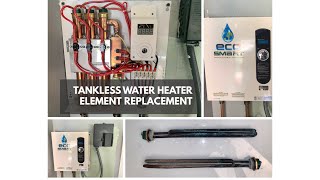 Tankless Water Heater Element Replacement  Test for Bad Heating Element [upl. by Abisha366]