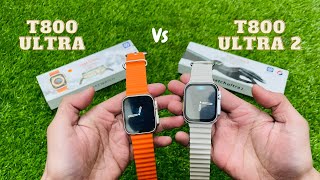 T800 Ultra 2 Vs T800 Ultra Smart Watch  Comparison Review Pick Apple Series 9 Ultra 8 Master Copy [upl. by Doownil]