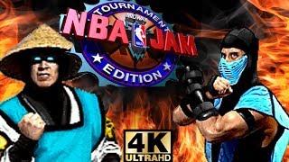 NBA Jam TE ARCADE Playthrough  Mortal Kombat vs Milwaukee Bucks 4K60fps [upl. by Coussoule]