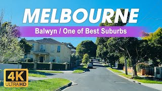 BALWYN  One of Melbourne’s Best Suburbs  Drivethrough Balwyn North and Balwyn  Australia  4K [upl. by Glarum272]