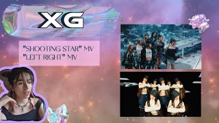 Reacting to XG for the first time quotSHOOTING STARquot MV and quotLEFT RIGHTquot MV [upl. by Rusell267]