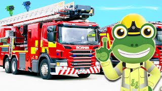 Gecko and the Fire Truck  Geckos Real Vehicles  Trucks For Kids  Educational Videos For Toddlers [upl. by Fougere]