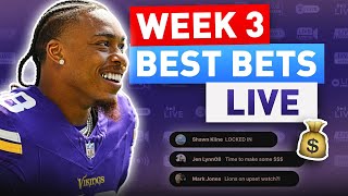 Sunday NFL Week 3 Best Bets  Expert Picks Predictions and Props [upl. by Pier]