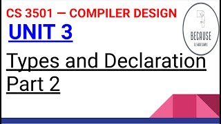 316 Types and Declarations Part 2 in Tamil [upl. by Kellina748]