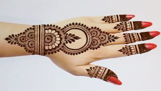 Easy Stylish Mehndi design for BackhandSimple Mehandi designMehandi ka designMehndi designsHenna [upl. by Ysdnil]