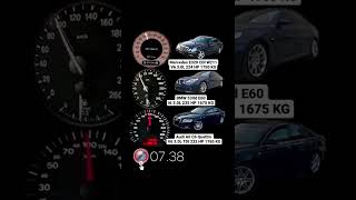 Mercedes 320 CDI W211 224 HP vs BMW 530d E60 235HP vs Audi A6 C6 30 TDI 233 HP acceleration [upl. by Berriman]