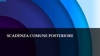 11 LA SCADENZA COMUNE [upl. by Yenahs]