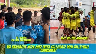 ST GEORGE COLLEGE ARUVITHURA VS DIST COLLEGE ANGAMALY  MG UNIVERSITY INTER ZONE VOLLEYBALL [upl. by Nylcaj]